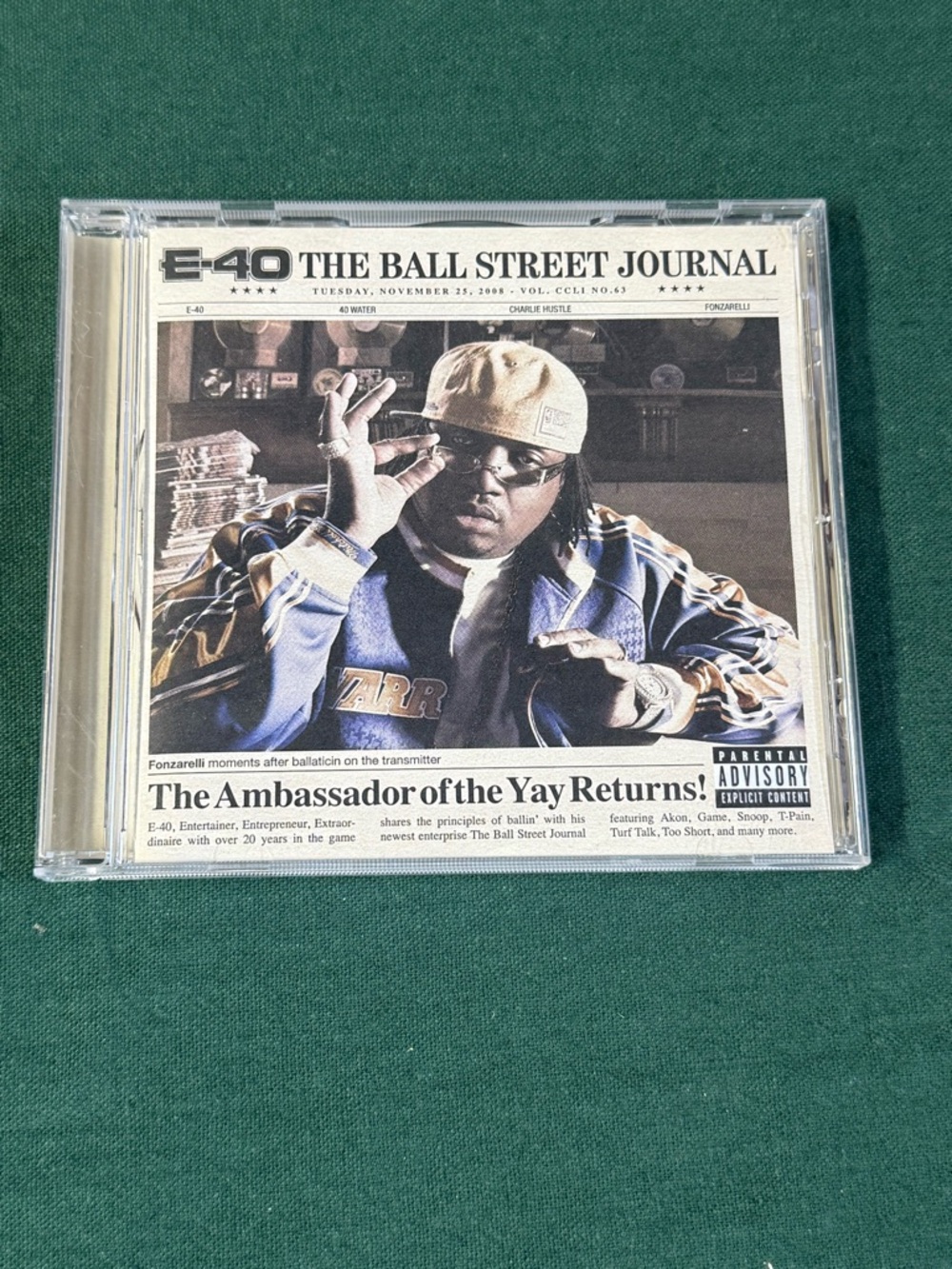 Rare !! E-40 "The Ball Street Journal" CD -